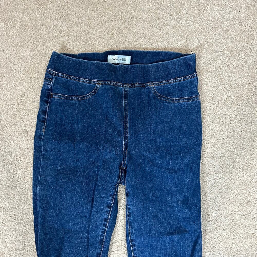 Madewell Blue Pull on Jeans Medium wash Blue Denim Skinny Mid Rise Size 26 - Picture 3 of 9